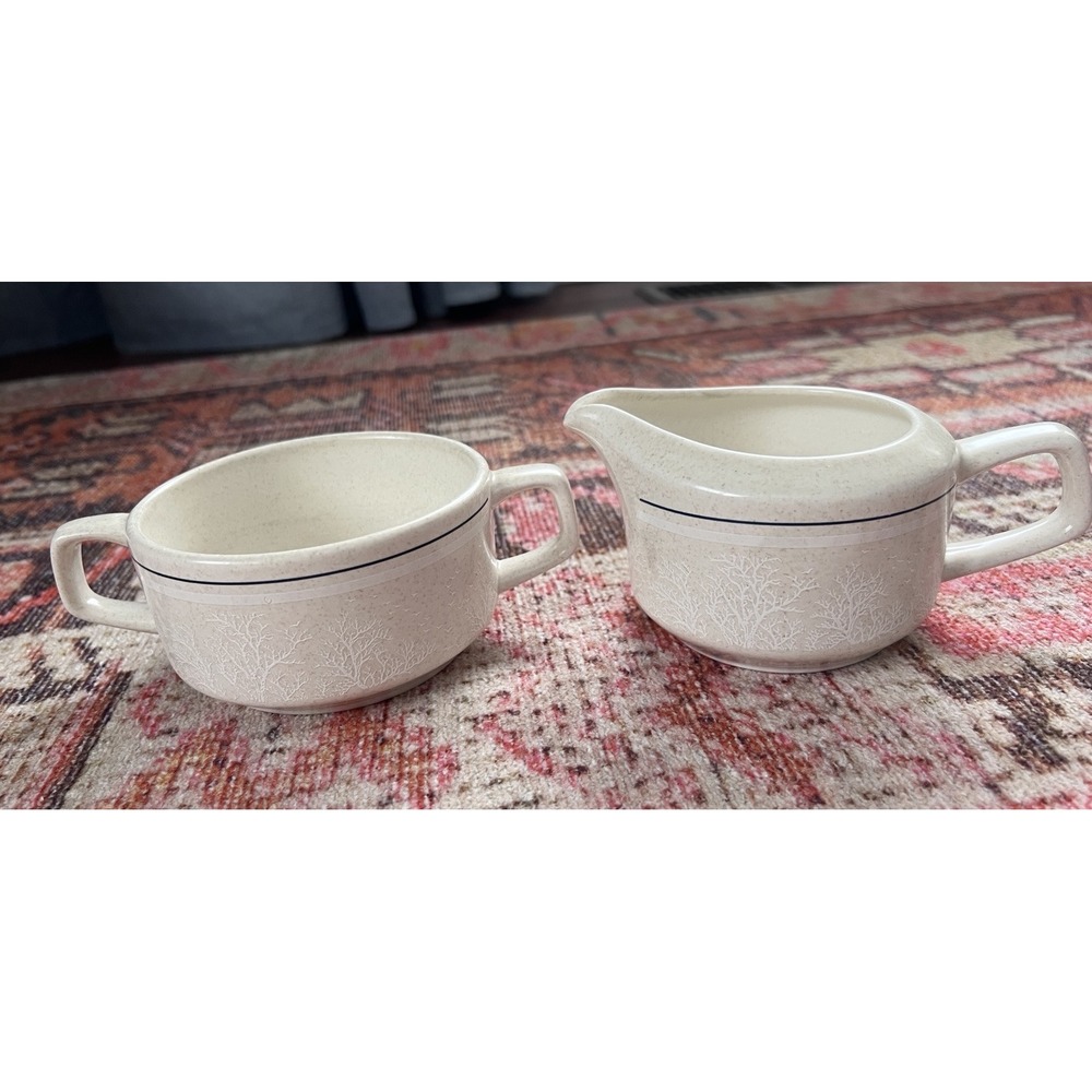 LENOX TEMPER-WARE Silhouette SUGAR BOWL W/O LID AND CREAMER